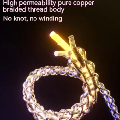 180° Rotatable RGB Lighting Charging Cable 6A 120W Super Fast Charging Cable USB A RGB Gradient Charge Line for Iphone HUAWEI Xiaomi