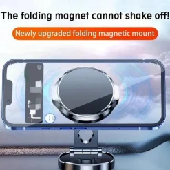 720° Rotating Magnetic Car Phone Holder Foldable Universal Stand For IPhone GPS