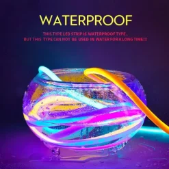 360 Round Neon Led Light Strip 220V-240V Tube Flexible Rope Lights Waterproof Holiday Home Decoration for Indoors Outdoors DIY Decor