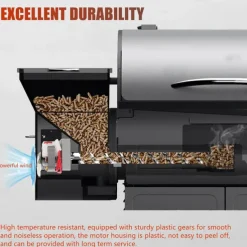 1.6/2.0 RPM Auger Motor Replacement Parts, Compatible with Traeger, Pit Boss, and Camp Chef, Wood Pellet Grill Smokers, Universal Barbecue Auger Motor Replacement 120V 60Hz 2 Pole