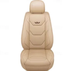 5 Seat Full Set Luxury Universal 5D PU Leather Front Car Seat Cover, Waterproof, Breathable Seat Protector Mat