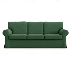 3 Seat Sofa Cover, 100 Cotton Couch Cover with 3 Cushion Cover and 3 Backrest Cover, Slipcover Washable Furniture Protector LITB PRIME cover Ektcover