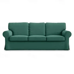 3 Seat Sofa Cover, 100 Cotton Couch Cover with 3 Cushion Cover and 3 Backrest Cover, Slipcover Washable Furniture Protector LITB PRIME cover Ektcover