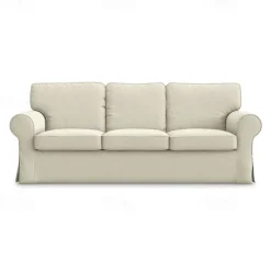 3 Seat Sofa Cover, 100 Cotton Couch Cover with 3 Cushion Cover and 3 Backrest Cover, Slipcover Washable Furniture Protector LITB PRIME cover Ektcover