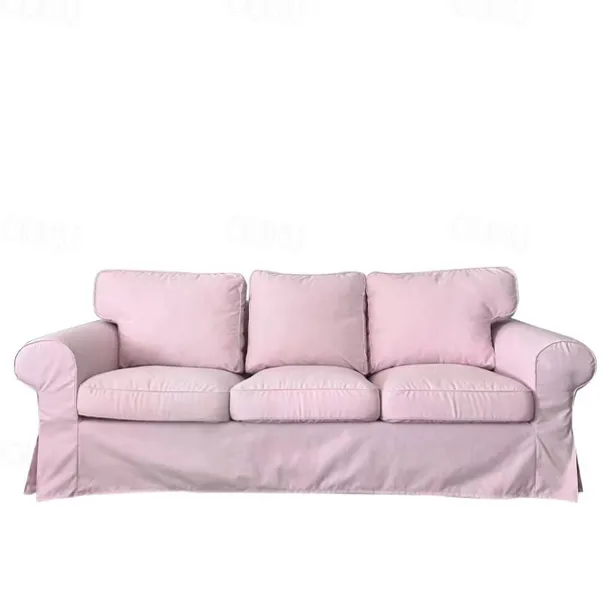 3 Seat Sofa Cover Couch Cover with 3 Cushion Cover and 3 Backrest Cover, Burgundy Red Slipcover Washable Furniture Protector LITB PRIME cover Ektcover