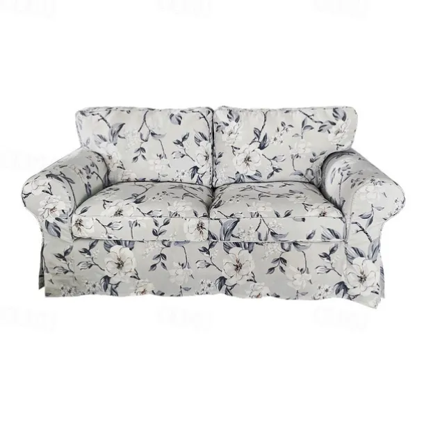 2 Seat Sofa Cover or 2 Seat Sofa Bed Cover with Cushion Covers and Backrest Covers For Ektorp Couch Slipcover Washable Furniture Protector LITB PRIME cover Ektcover