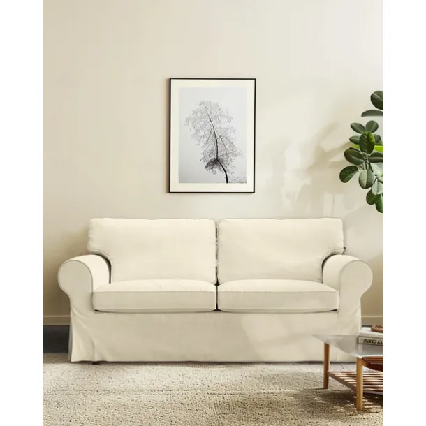 2 Seat Sofa Cover or 2 Seat Sofa Bed Cover with Cushion Covers and Backrest Covers For Ektorp Couch Slipcover Washable Furniture Protector LITB PRIME cover Ektcover