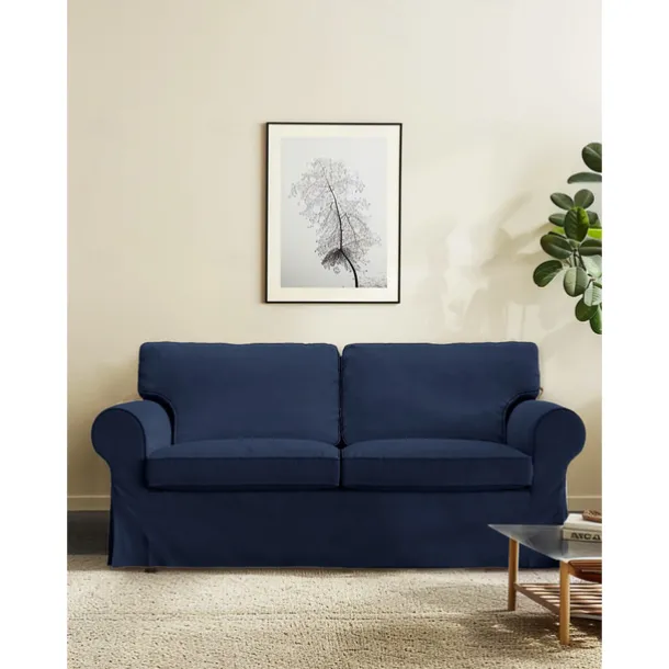 2 Seat Sofa Cover or 2 Seat Sofa Bed Cover with Cushion Covers and Backrest Covers For Ektorp Couch Slipcover Washable Furniture Protector LITB PRIME cover Ektcover