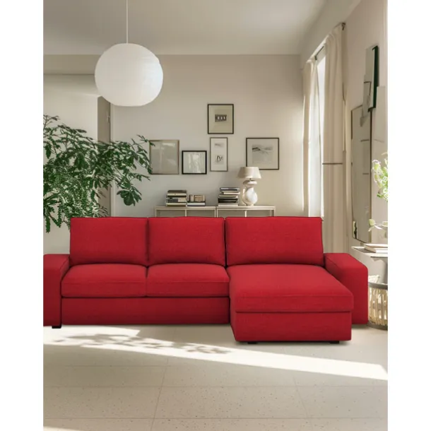 3 Seater 4 Seater Sofa Cover L Shaped with Armrests Solid Color Quilted Polyester Slipcovers KIVcover LITB PRIME cover