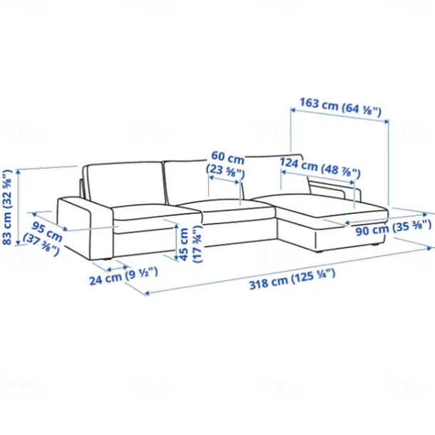 3 Seater 4 Seater Sofa Cover L Shaped with Armrests Solid Color Quilted Polyester Slipcovers KIVcover LITB PRIME cover