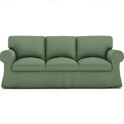 3 Seater Sofa Cover, Cotton Couch Cover with 3 Cushion Cover and 3 Backrest Cover For Ektorp Slipcover Washable Furniture Protector LITB PRIME cover Ektcover