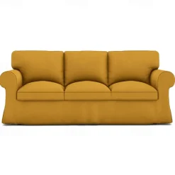 3 Seater Sofa Cover, Cotton Couch Cover with 3 Cushion Cover and 3 Backrest Cover For Ektorp Slipcover Washable Furniture Protector LITB PRIME cover Ektcover