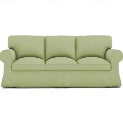 3 Seater Sofa Cover, Cotton Couch Cover with 3 Cushion Cover and 3 Backrest Cover For Ektorp Slipcover Washable Furniture Protector LITB PRIME cover Ektcover