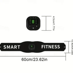 1 Set Abdominal Muscle Stimulator Muscle Toner Portable Electric EMS Muscle Trainer Intelligent Wireless Fitness Device For Men And Women Abdominal Home Office Exercise Abdominal Muscle Exerciser