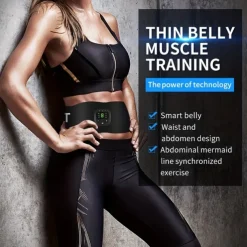 1 Set Abdominal Muscle Stimulator Muscle Toner Portable Electric EMS Muscle Trainer Intelligent Wireless Fitness Device For Men And Women Abdominal Home Office Exercise Abdominal Muscle Exerciser