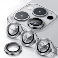 1 Set Camera Lens Protector For Apple iPhone 16 iPhone 15 Pro Max Plus iPhone 14 Pro Max iPhone 13 iPhone 12 Aluminum alloy Anti-Fingerprint Diamond Glitter Shine Scratch Proof