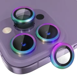 1 Set Camera Lens Protector For Apple iPhone 16 iPhone 15 Pro Max Plus iPhone 14 13 12 11 Pro Max Plus Mini SE Aluminum alloy 9H Hardness Anti-Fingerprint Diamond Scratch Proof