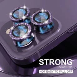 1 Set Camera Lens Protector For Apple iPhone 16 iPhone 15 Pro Max Plus iPhone 14 13 12 11 Pro Max Plus Mini SE Aluminum alloy 9H Hardness Anti-Fingerprint Diamond Scratch Proof