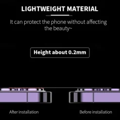 1 Set Camera Lens Protector For Apple iPhone 16 iPhone 15 Pro Max Plus iPhone 14 13 12 11 Pro Max Mini SE X XR XS Max 8 7 Plus Tempered Glass 9H Hardness Anti-Fingerprint High Definition Diamond