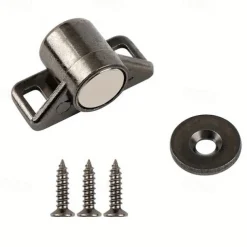 1 Set, Magnet Cabinet Door Catch, Magnetic Furniture Door Stopper, Strong Powerful Neodymium Magnets Latch Cabinet Catches Furniture Accessories