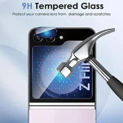 1 Set Screen Protector Back Screen Protector For Samsung Galaxy Z Flip 7 Z Flip 6 Z Flip 5 Tempered Glass TPU Hydrogel TPU 9H Hardness Anti Bubbles Anti-Fingerprint High Definition Ultra Thin