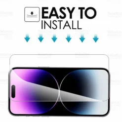 3 Sets Screen Protector + Camera Lens Protector For Apple iPhone 16 iPhone 15 14 Pro Max Tempered Glass Privacy Anti-Spy 9H Hardness Anti Bubbles Anti-Fingerprint Scratch Proof