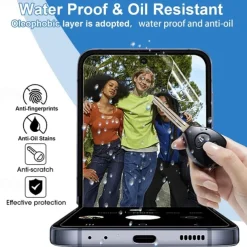 2 Sets Screen Protector + Camera Lens Protector Back Screen Protector For Samsung Galaxy Z Flip 7 Z Flip 6 Z Flip 5 TPU Hydrogel Anti Bubbles Anti-Fingerprint High Definition Ultra Thin Scratch Proof