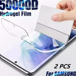 2 Sets Screen Protector For Samsung Galaxy S25 Ultra S25 Ultra Plus S24 Ultra Plus S23 S22 S21 S20 Plus Ultra A54 A34 A14 TPU Hydrogel Hydrogel Film 9H Hardness Self-healing Anti Bubbles