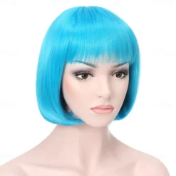 10 Short Straight Hair Flapper Cosplay Costume Bob Wig Halloween Wig St.Patrick's Day Wigs