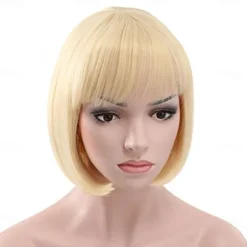 10 Short Straight Hair Flapper Cosplay Costume Bob Wig Halloween Wig St.Patrick's Day Wigs