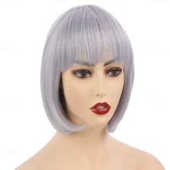 10 Short Straight Hair Flapper Cosplay Costume Bob Wig Halloween Wig St.Patrick's Day Wigs