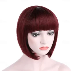 10 Short Straight Hair Flapper Cosplay Costume Bob Wig Halloween Wig St.Patrick's Day Wigs