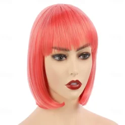 10 Short Straight Hair Flapper Cosplay Costume Bob Wig Halloween Wig St.Patrick's Day Wigs