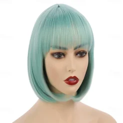 10 Short Straight Hair Flapper Cosplay Costume Bob Wig Halloween Wig St.Patrick's Day Wigs