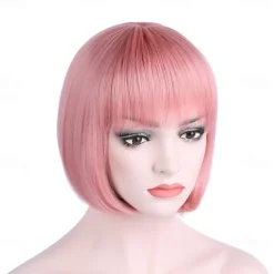 10 Short Straight Hair Flapper Cosplay Costume Bob Wig Halloween Wig St.Patrick's Day Wigs