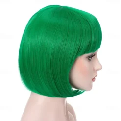 10 Short Straight Hair Flapper Cosplay Costume Bob Wig Halloween Wig St.Patrick's Day Wigs