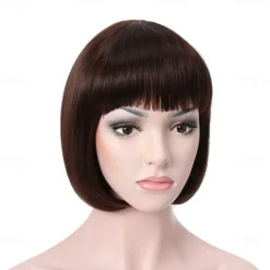 10 Short Straight Hair Flapper Cosplay Costume Bob Wig Halloween Wig St.Patrick's Day Wigs