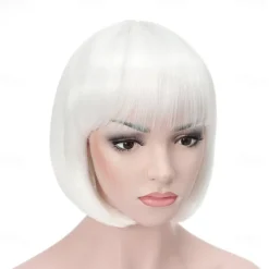 10 Short Straight Hair Flapper Cosplay Costume Bob Wig Halloween Wig St.Patrick's Day Wigs