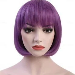 10 Short Straight Hair Flapper Cosplay Costume Bob Wig Halloween Wig St.Patrick's Day Wigs