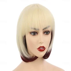 10 Short Straight Hair Flapper Cosplay Costume Bob Wig Halloween Wig St.Patrick's Day Wigs