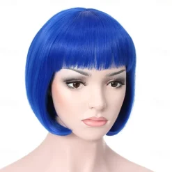 10 Short Straight Hair Flapper Cosplay Costume Bob Wig Halloween Wig St.Patrick's Day Wigs