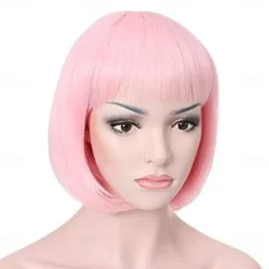 10 Short Straight Hair Flapper Cosplay Costume Bob Wig Halloween Wig St.Patrick's Day Wigs