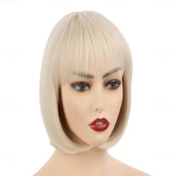 10 Short Straight Hair Flapper Cosplay Costume Bob Wig Halloween Wig St.Patrick's Day Wigs