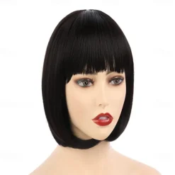 10 Short Straight Hair Flapper Cosplay Costume Bob Wig Halloween Wig St.Patrick's Day Wigs
