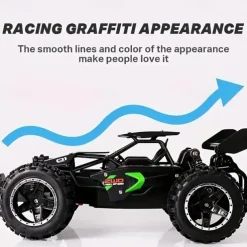 118 Small High-speed Off-road 2.4 G Remote Control Car Drifting 15KM/H Adapted To The Anti-collision Setting Of The Various Sections Of The Road Rubber Large Tire