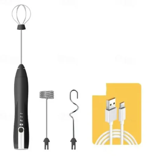 3 Speed Adujustable Mini Electric Milk Foamer Blender Rechargeable Coffee Whisk Mixer Handheld Egg Beater Kitchen Whisk Tool