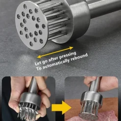 304 Stainless Steel Loose Meat Needle Meat Tenderizer Household Quick Insert Beef Artifact Loose Meat Hammer Steak Kitchen Tool