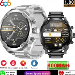696 T99 Smart Watch 1.8 inch Smart Band Fitness Bracelet Bluetooth Pedometer Call Reminder Sleep Tracker Compatible with Android iOS Men Hands-Free Calls Message Reminder Custom Watch Face IP 67 57mm