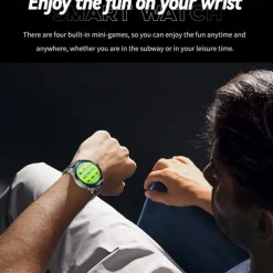 696 T99 Smart Watch 1.8 inch Smart Band Fitness Bracelet Bluetooth Pedometer Call Reminder Sleep Tracker Compatible with Android iOS Men Hands-Free Calls Message Reminder Custom Watch Face IP 67 57mm