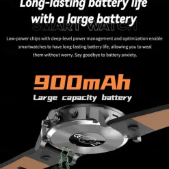 696 T99 Smart Watch 1.8 inch Smart Band Fitness Bracelet Bluetooth Pedometer Call Reminder Sleep Tracker Compatible with Android iOS Men Hands-Free Calls Message Reminder Custom Watch Face IP 67 57mm